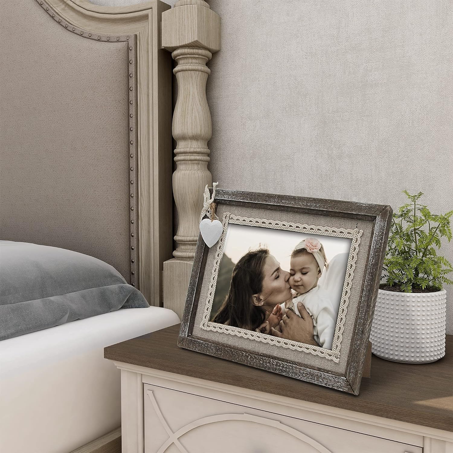 ♡未使用フォトフレーム Amazon.co.jp: Afuly フォトフレーム 2L 写真立て オールドウッド 木製